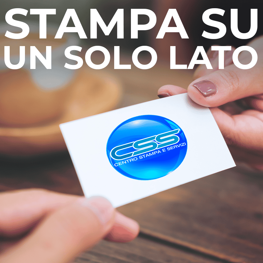 Biglietti da visita solo fronte
