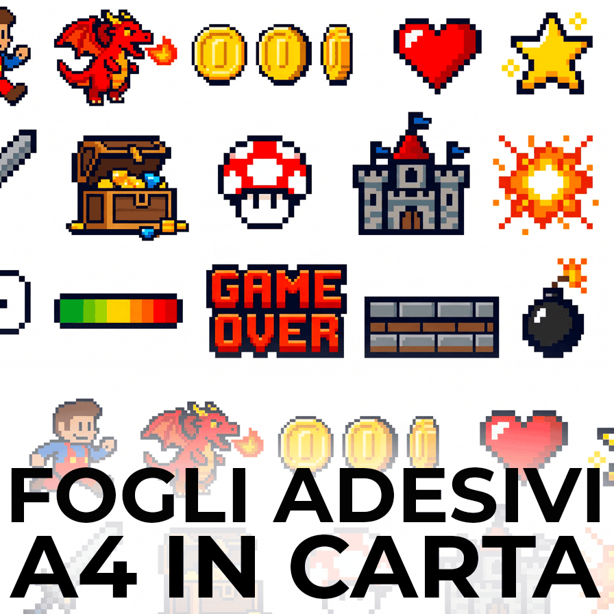 Stickers – stampa su carta adesiva A4